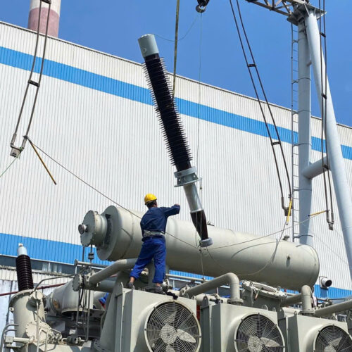Sứ xuyên cho máy biến áp 220kV – 220kV transformer bushing